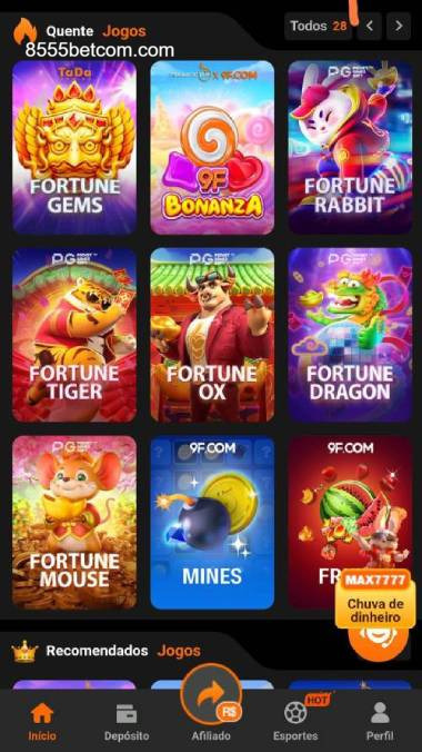 Aplicativo móvel 8555BET para iOS e Android